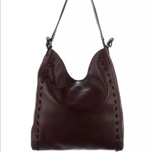 Loeffler Randall Burgundy Hobo Handbag Leather